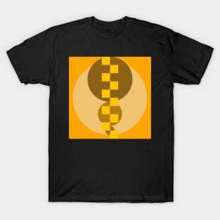 retro mid century modern abstract design T-Shirt